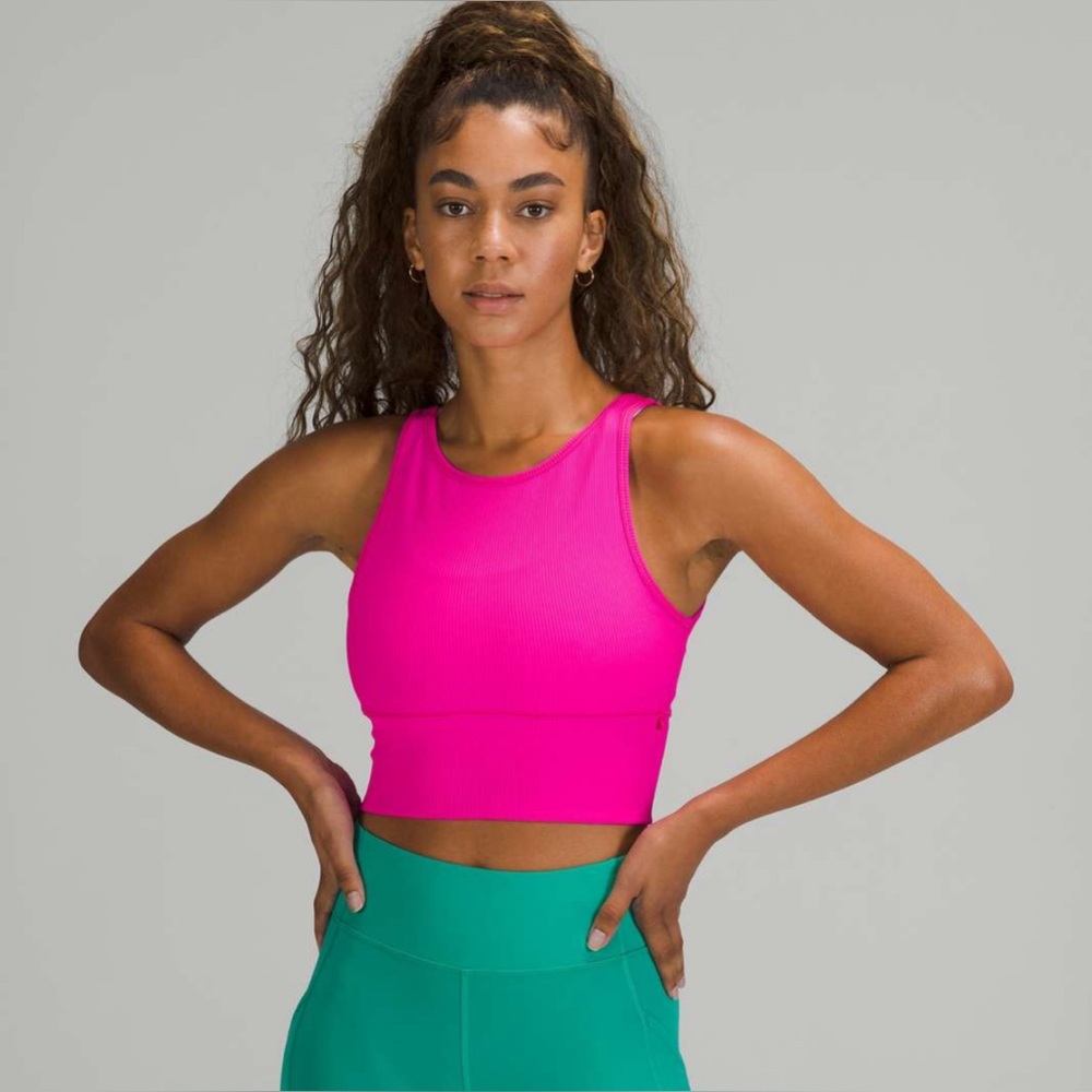 Lululemon Power Pivot Crop Tank *Rib